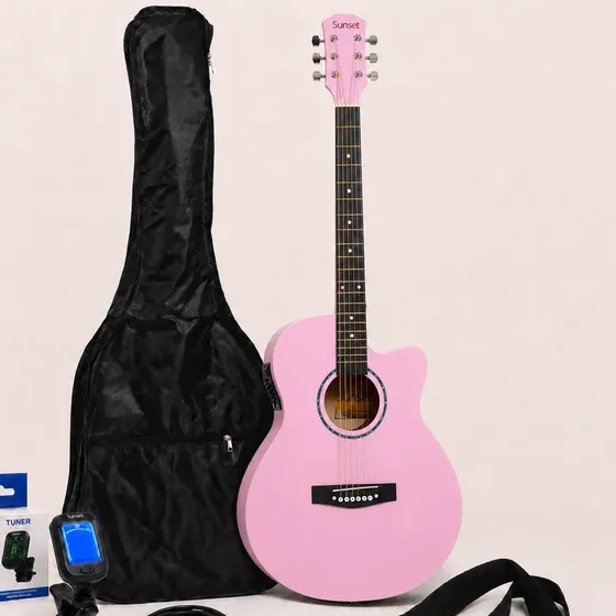 Guitarra Electroacústica Sunset Fk40++  Eq4 + Accesorios