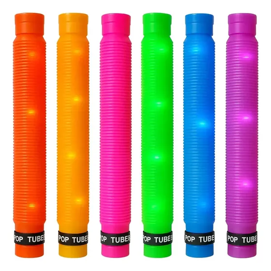 Kit 12 Tubos Pop Luminosos Souvenir Infantil