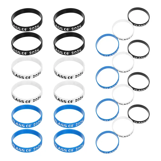 30 Pulseras De Silicona Clase 2026 Souvenir Fiesta