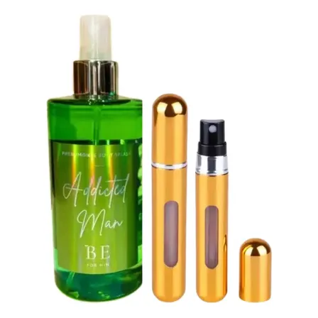 Perfume Hombre Body Splash Addicted Man Be Grande +perfumero