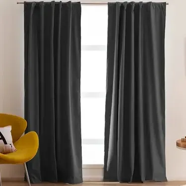 Cortina Blackout Tapa 100% 140x220cm 2 Paños Para Barral