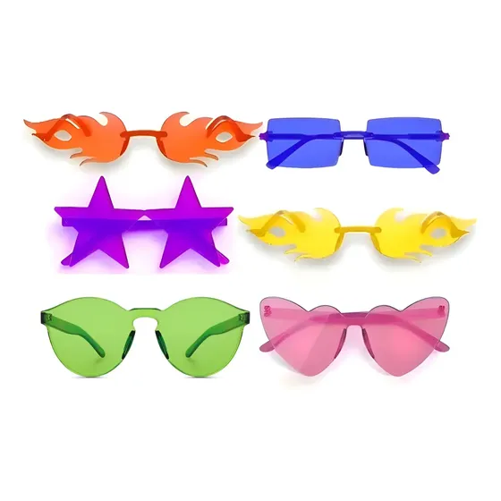 Anteojos Cotillón Fiesta Pack X30 Colores Mosharma Varios Diseños Divertidos Flúor Niños Adultos Cumpleaños Casamientos Eventos
