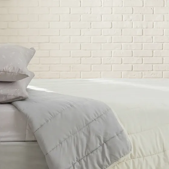 Acolchado 2 Plazas Queen Reversible Liso