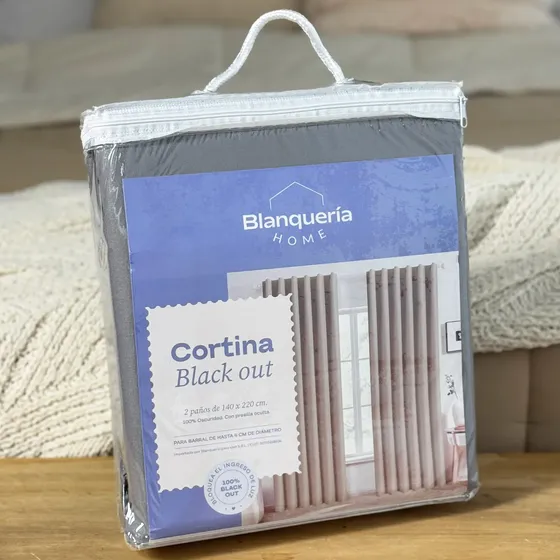 Cortinas Black Out Blackout Textil Tricapa Incluye 2 Paños De 145x210cm Calidad Premium