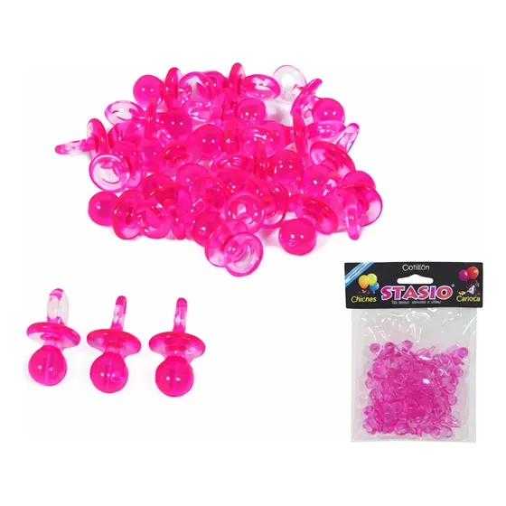 Chupetes Mini Rosas X36u Baby Shower Souvenir Niña Bebe