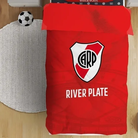 Set Acolchado + Juego De Sabanas Boca - River - Afa