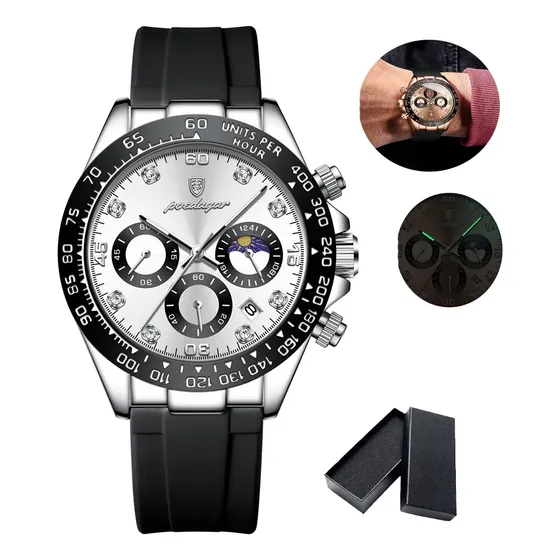 Reloj Poedagar Timing Code Quartz Outdoor Fashion Para Hombr