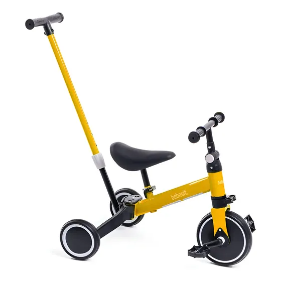 Triciclo Con Manija Bebesit SL-2023 2 En 1 Amarillo