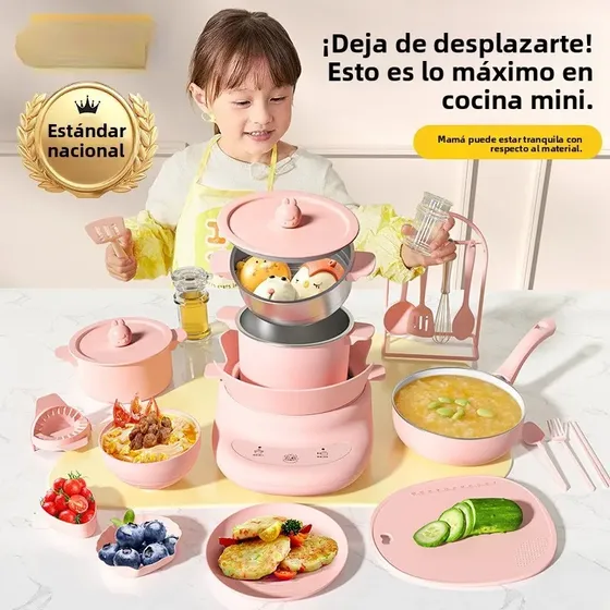 Aa Set Cocina Mini Real Niños Juguete Simulación Regalo Yu
