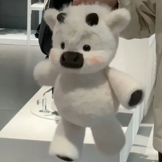 Peluche Vaca Navideña 45 Cm Muñeco