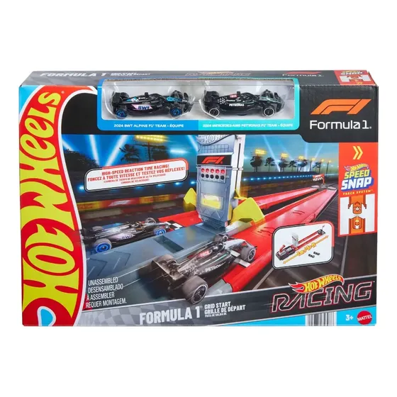 Hot Wheels Pista Linea De Salida Formula 1 + 2 Autos Jkm88