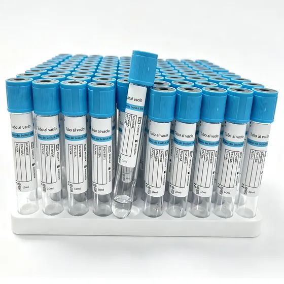 100pcs Tubos Prp Citrato Sodio Bluttest Al Vacio 3.8% 10ml