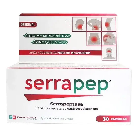 Serrapep Antiinflamatorio Natural X 30 Cáps.