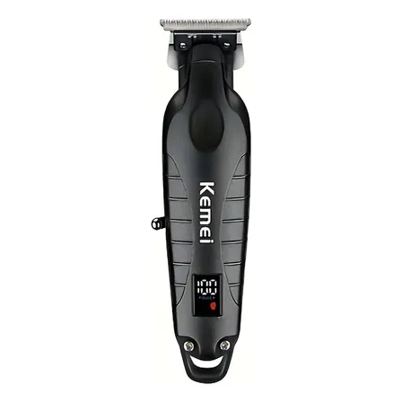 Cortadora de Pelo Inalámbrica Kemei KM 2293 Acero Inoxidable Negro