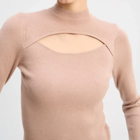 Sweater Morley Media Polera Cut Out Mujer Portsaid