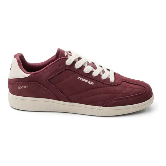 Zapatilla Topper Rocket Suede Rojo Wine/beige Birch Rojo Liso 35 Ar