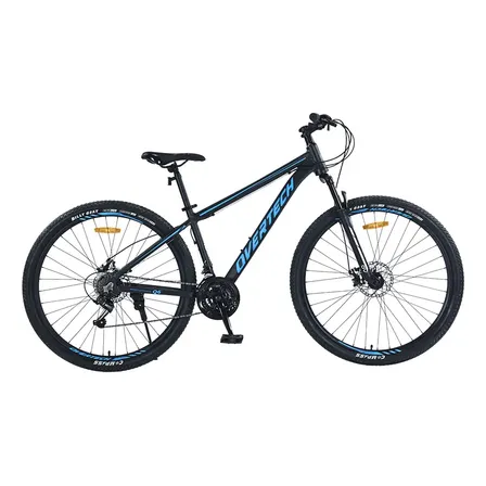 Bicicleta Mtb Overtech Q6 R29 Aluminio 21v Freno A Disco 12x Color Negro/Azul/Azul Tamaño del cuadro XL