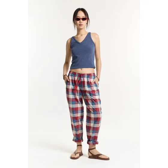 Pantalón Escocés 290 Liviano Rojo