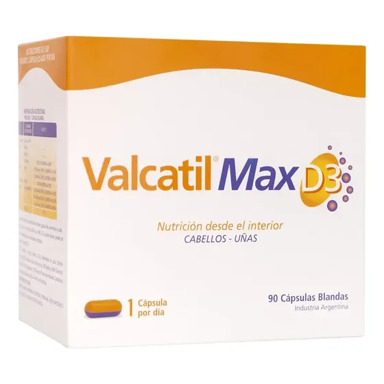 Suplemento Dietario Valcatil D3 Max X 90 Capsulas
