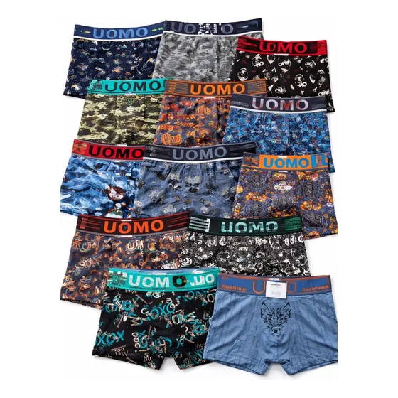 Boxer Uomo Pack X 12  Algodón  Hombre Adulto Premium