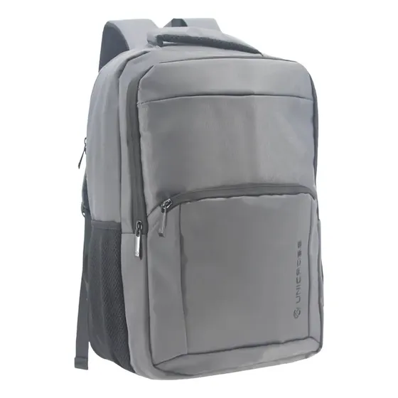 Mochila Unicross Porta Notebook Usb Reforzada Urbana Ejecutiva Oficina Gym Unisex Color Gris 62.3829