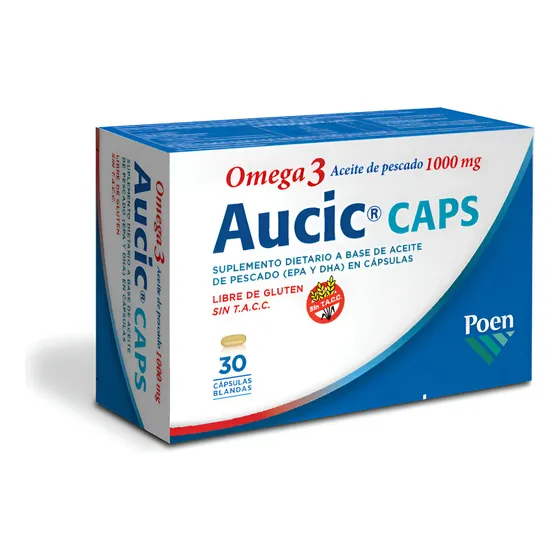 Aucic Caps Omega 3 Aceite De Pescado Tratam Ojo Seco 30 Caps