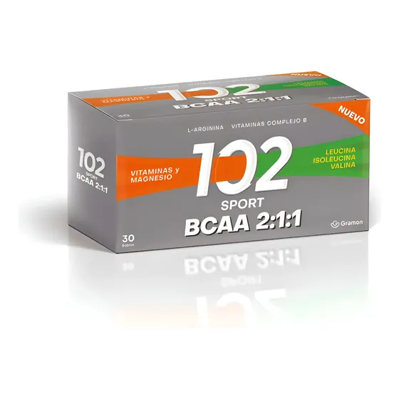 102 Años Suplemento Dietario Bcaa 2:1:1 X 30 Sobres