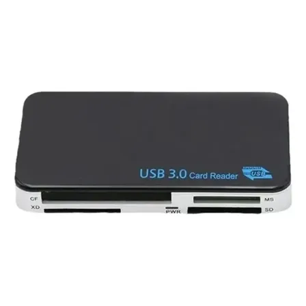 Lector Multilector Usb 3.0 Para Tarjetas Sd Cf Ms Xd M2 Negro