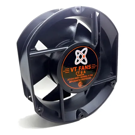 Turbina Cooler Extractor 220v Ruleman 6 Pulgadas Color Negro VT-FANS