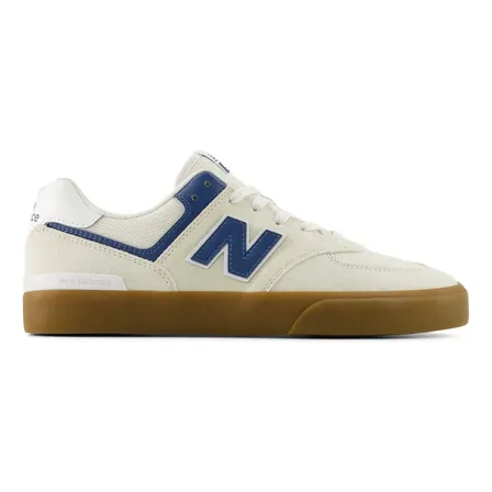 Zapatilla New Balance Hombre Nm574vru Estándar Blanco Lisa 7 Us