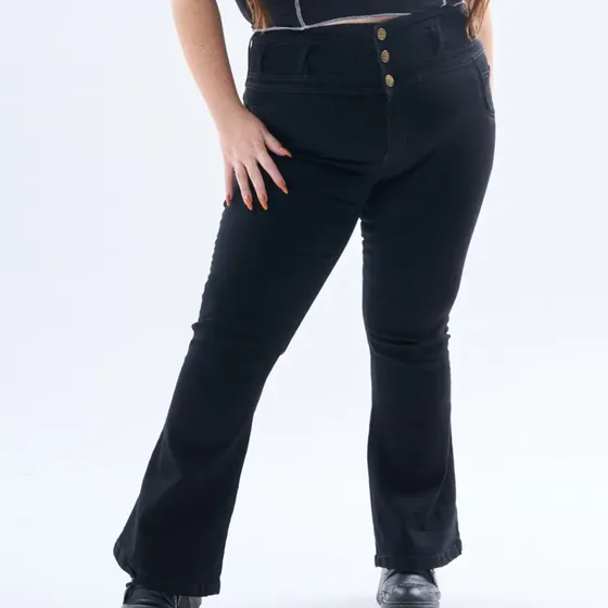 Jean Oxford Mujer Elastizado Tiro Alto Varios Talles Colores