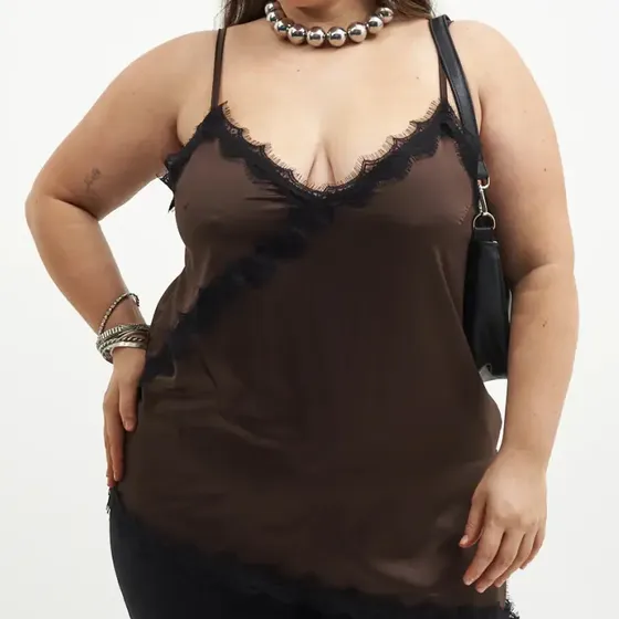 Top Lencero De Sedita Y Puntilla Alana Mujer Naif