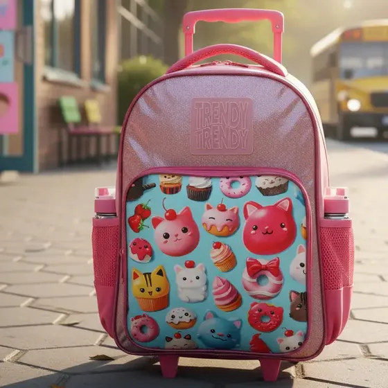 Mochilas Escolares Niñas Nenas Carrito Trendy Primaria