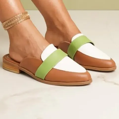Zapatos Zuecos De Mujer Bajos Comodos Livianos Lupita