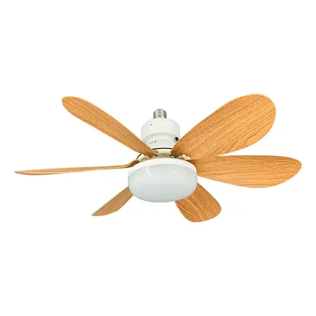 Ventilador De Techo Con Luz Para Dormitorio 52 Cm 40w Coral Claro Light Coral Madera 6