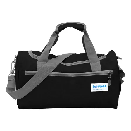 Bolso Deportivo Negro Iko Shop Impermeable Cruzado Viaje Nylon