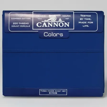 Juego De Sabanas Cannon King Size 200 Hilos 2,00x2,00x35 Cm