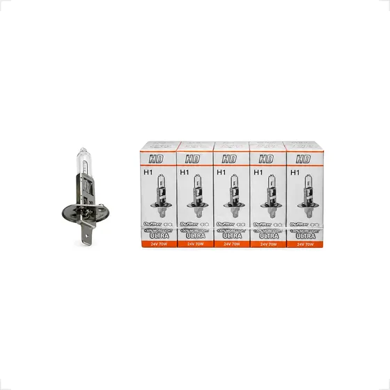Kit X2 Lámpara H1 24v 70w Halógena