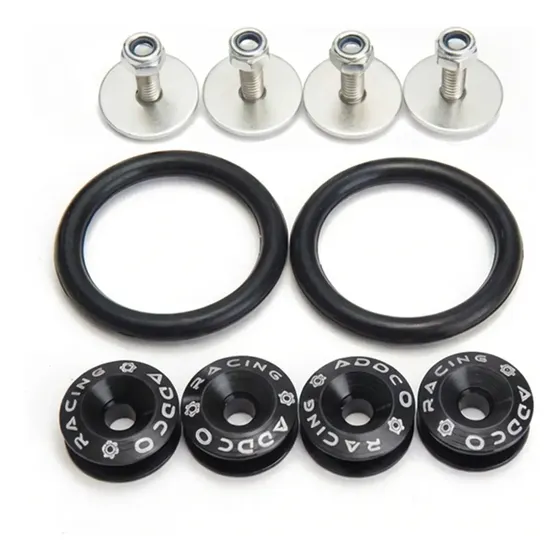 Sujeta Paragolpe Quick Release Bumper Negra Addco