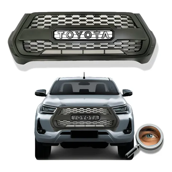 Parrilla Hilux 2020 2022 T/negra Rocco Tundra Tuningchrome