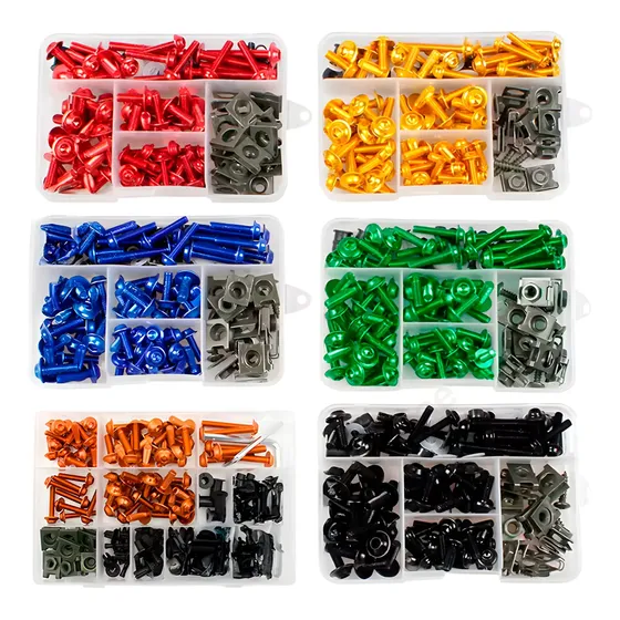 Kit Tornillos Anodizados De Aluminio  Para Moto