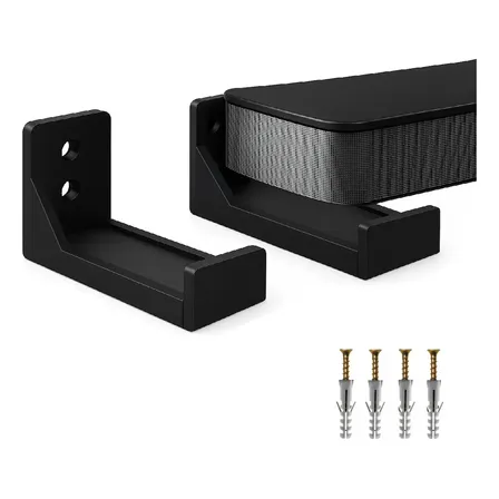 Soporte Ajustable De Pared Para Barra De Sonido Universal Negro