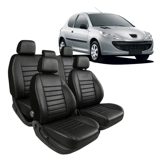 Funda Cubre Asiento Cuero Acolchado Peugeot 207 A. T. Entero
