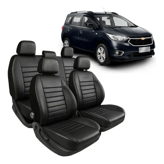 Funda Cubre Asiento Cuero Acolchado Chevrolet Spin 20/-
