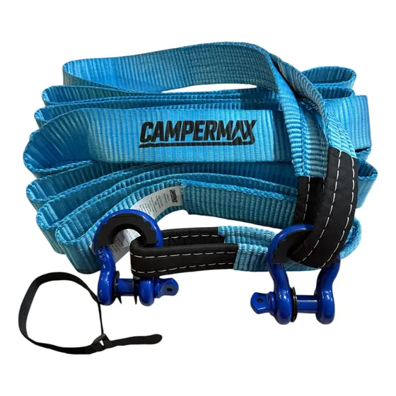 Eslinga Remolque Rescate Y 2 Grilletes Para 4x4 9 Metros
