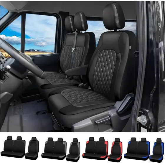 Fundas Cubreasientos 2+1 Para Auto O Camión En Cuero Pu Juego Delantero