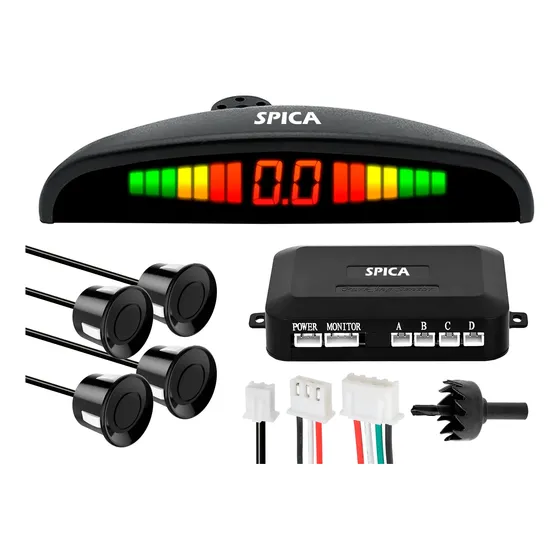 Sensor De Estacionamiento Con Display Y Sonido Negro Autos !