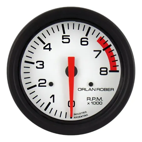 Reloj Tacómetro 8000 Rpm Ø80mm 2/4/6/8 Cilindros Classic