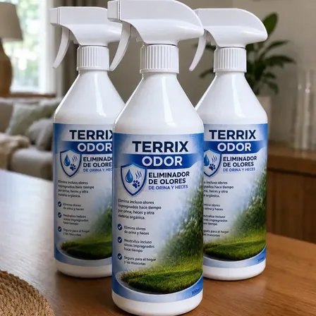 Terrix Odor Eliminador De Olores De Orina Y Heces Pack X3