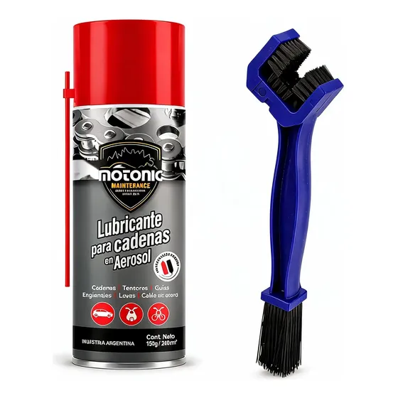 Lubricante Para Cadena 240ml + Cepillo Motos Coyote